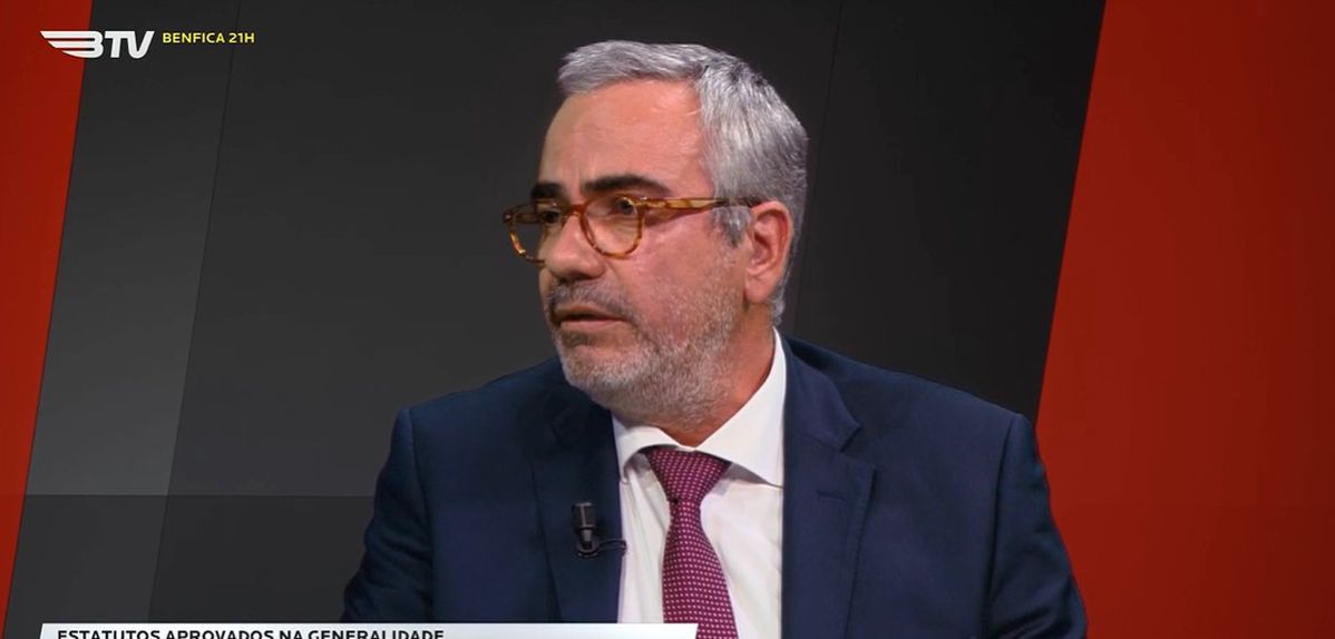 José Pereira da Costa, presidente da Mesa da Assembleia Geral do Benfica (BTV)