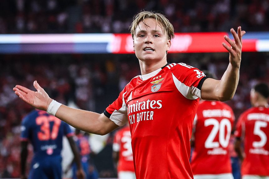 Andreas Schjelderup, médio do Benfica