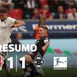 Leverkusen deixa a vitória escapar na compensação (resumo)