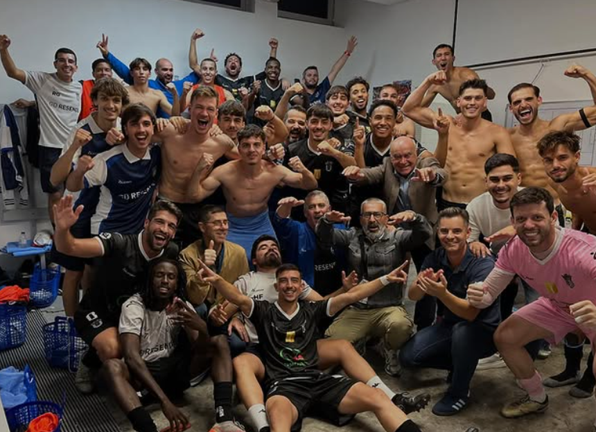 Resende festeja vitória frente ao Feirense - Foto: Resende