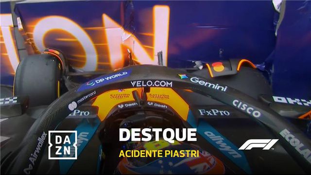 Mau arranque levou Piastri a arriscar na 1.ª volta e... acabou nas barreiras