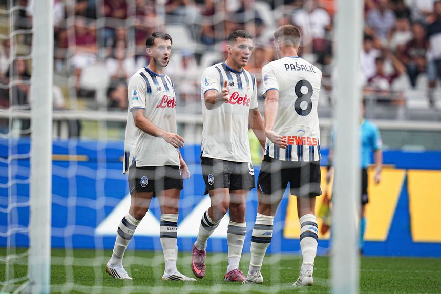 Festejos da Atalanta frente ao Torino