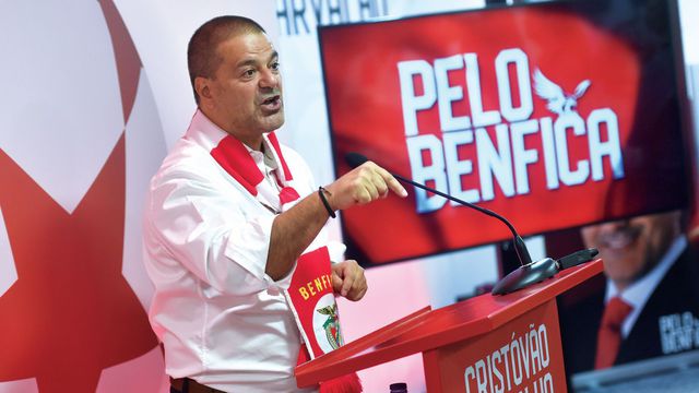 Cristóvão Carvalho, candidato à presidência do Benfica — Foto: Miguel Nunes