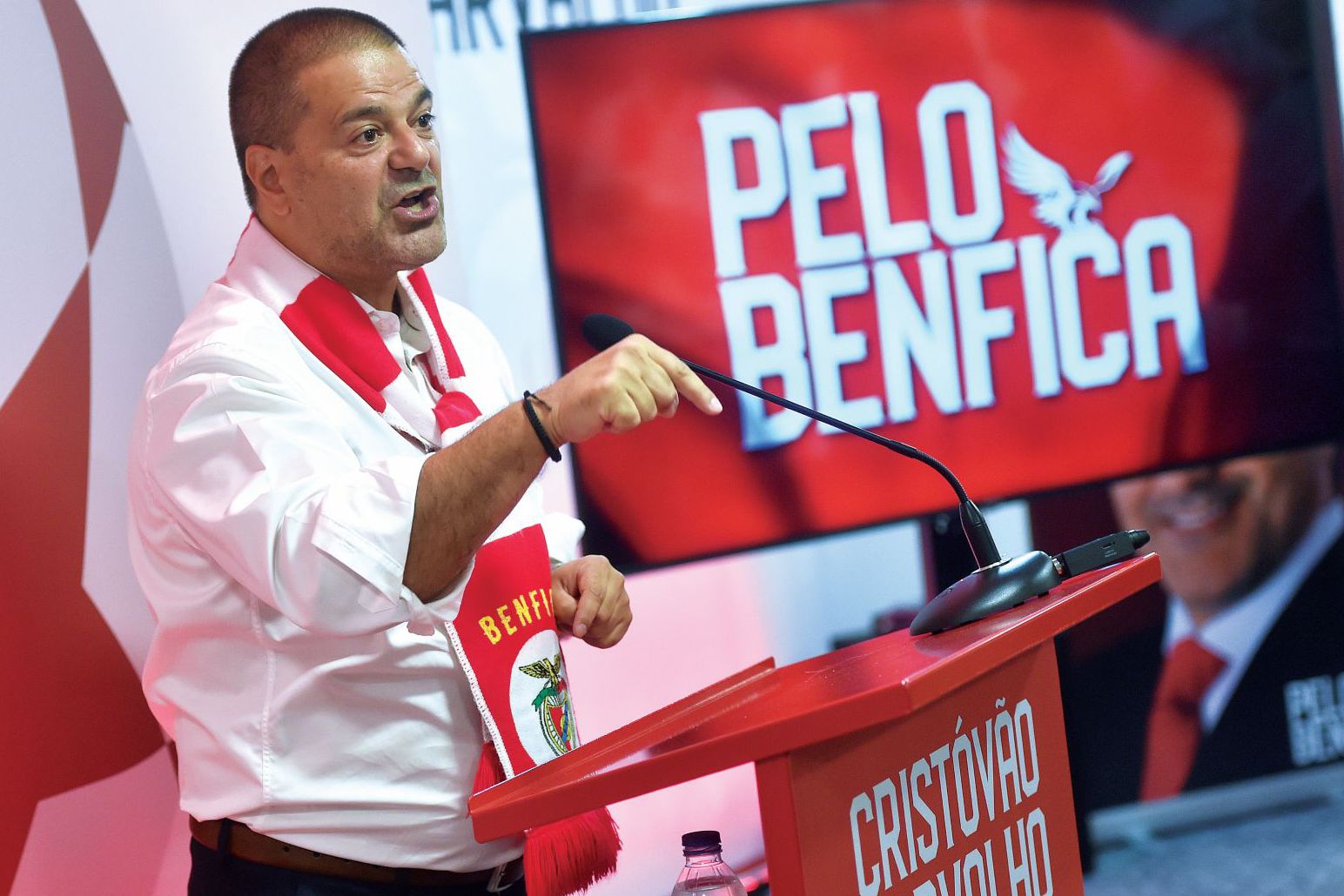 Cristóvão Carvalho, candidato à presidência do Benfica — Foto: Miguel Nunes