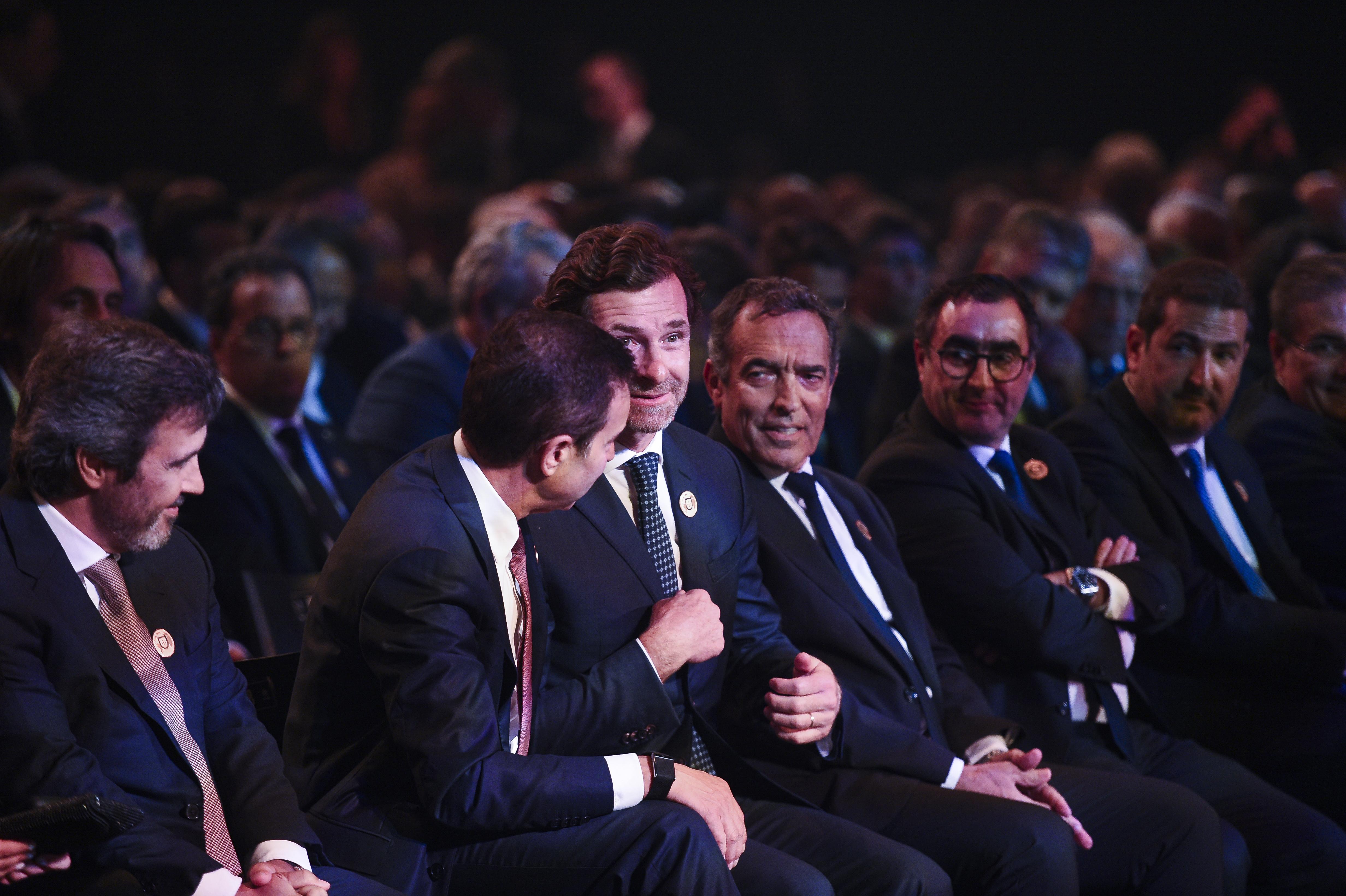 Boa disposição entre António Silva e André Villas-Boas, presidentes de SC Braga e FC Porto, respetivamente - Foto: FPF