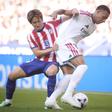 Kylian Mbappé no dérbi de Madrid com o Atlético. Foto IMAGO