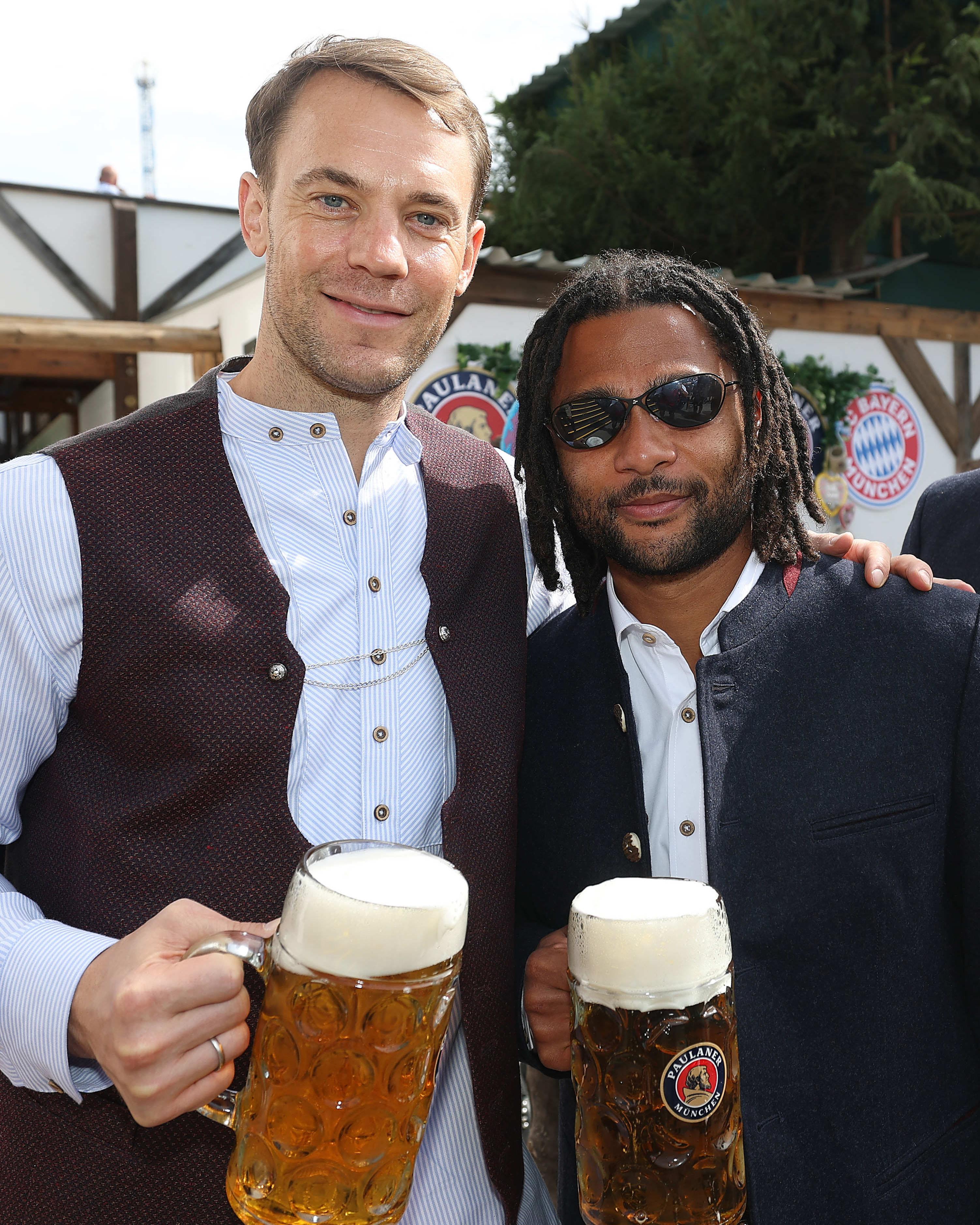 Jogadores do Bayern no Oktoberfest - Instagram