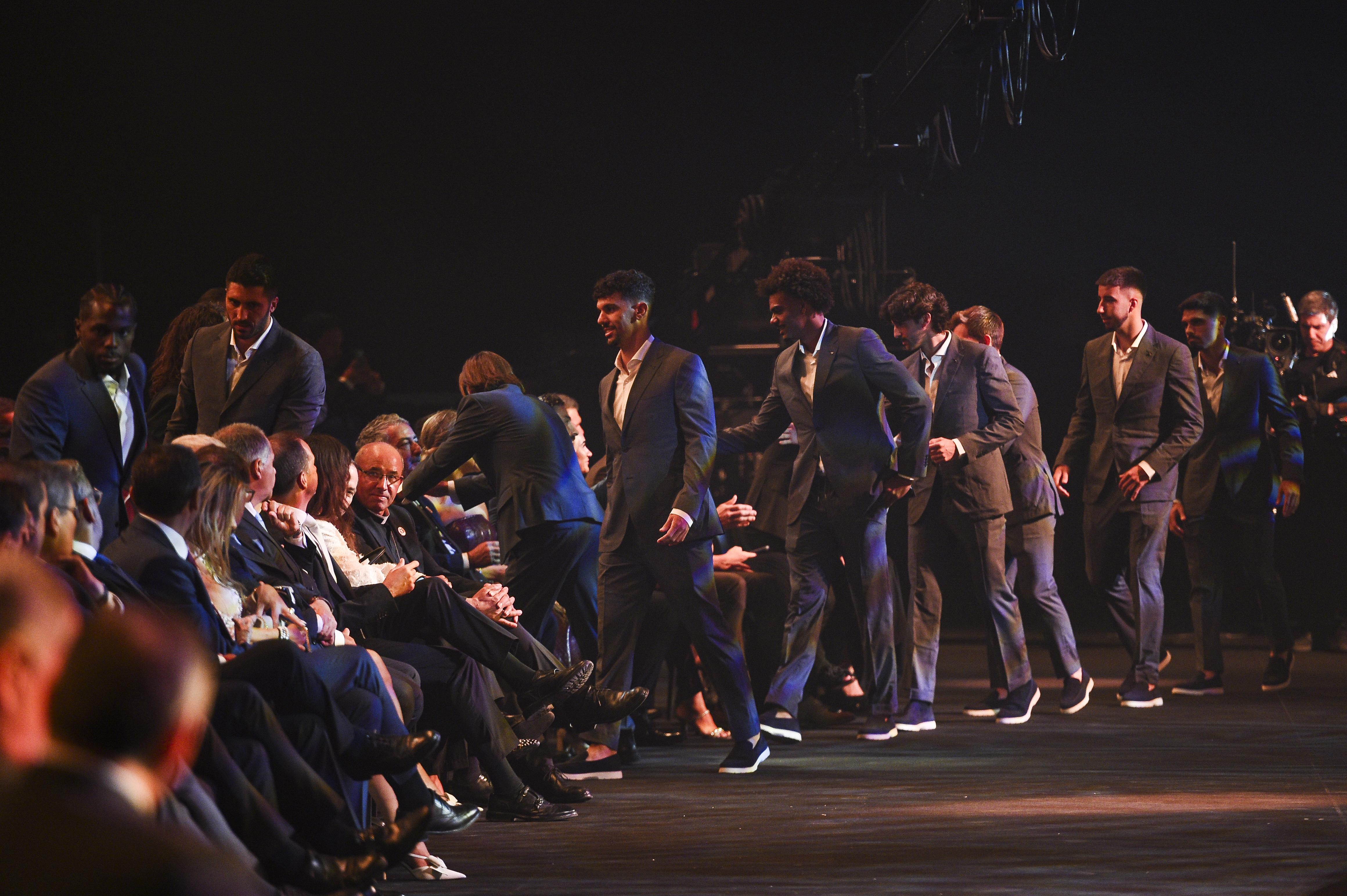 Nuno Tavares, Rui Silva, Tomás Araújo, Renato Veiga, Trincão, Francisco Conceição e Gonçalo Inácio - Foto: FPF