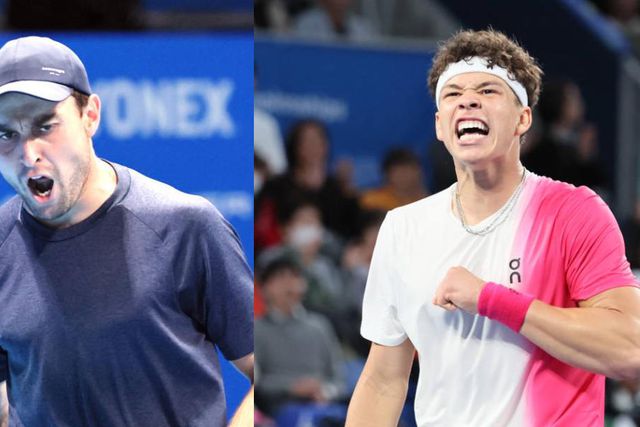 Ben Shelton e Aslan Karatsev na final do ATP 500 de Tóquio