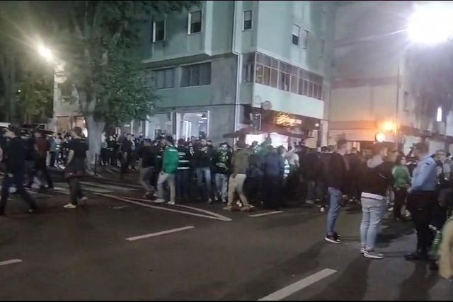 O ambiente na Reboleira antes do Olivais e Moscavide-Sporting