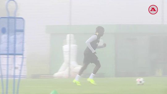 O treino do Sporting antes de novo desafio na Champions