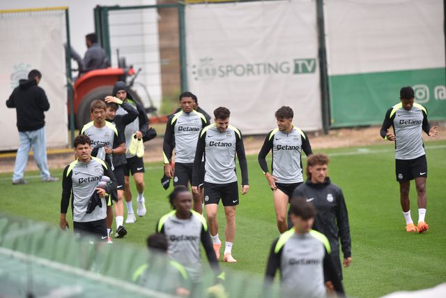 Último treino do Sporting antes da receção ao Marselha - Foto: Miguel Nunes