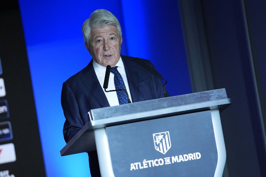 Enrique Cerezo, presidente do Atlético Madrid