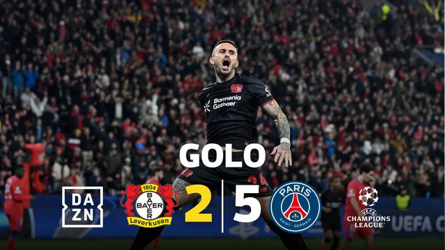 Golo da noite! García encheu o pé e reduziu para o Leverkusen