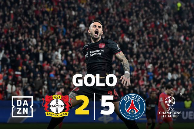 Golo da noite! García encheu o pé e reduziu para o Leverkusen