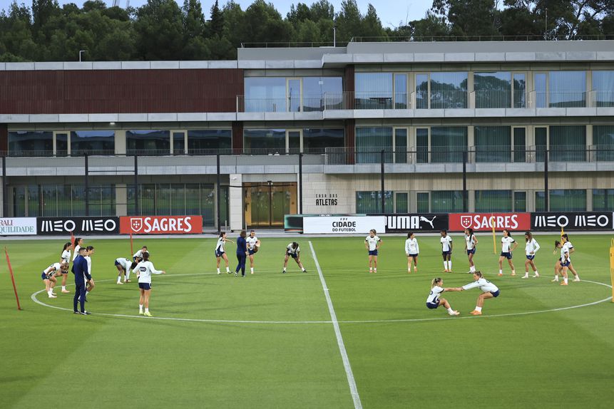 Seleção Nacional a trabalhar na Cidade do Futebol - Foto: FPF