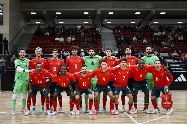 Portugal voltou a derrotar a Letónia no segundo jogo de preparação para o Euro 2026 em futsal. Foto: FPF