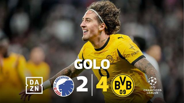 Fábio Silva não desiste de lance e estreia-se a marcar pelo Borussia Dortmund