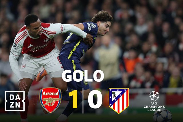 De bola parada, claro, Arsenal quebra resistência do At. Madrid