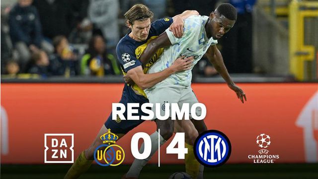 Inter dá nova prova de força e goleia na Bélgica