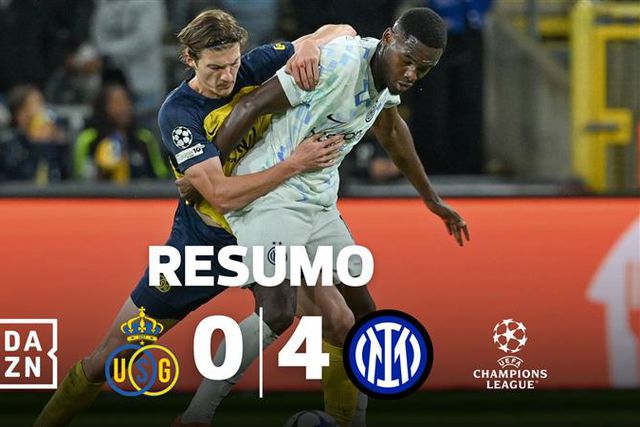 Inter dá nova prova de força e goleia na Bélgica