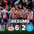 O que foi isto? Campeão italiano leva meia-dúzia do PSV