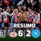 O que foi isto? Campeão italiano leva meia-dúzia do PSV