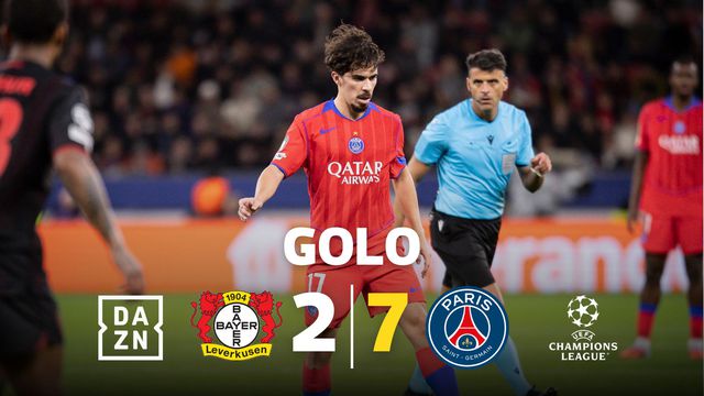 Vitinha fechou com um grande golo a humilhação do PSG ao Leverkusen
