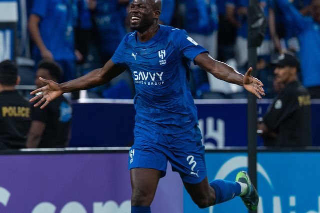 Koulibaly festeja golo do Al Hilal após canto de Rúben Neves - Foto X/AL HILAL FC