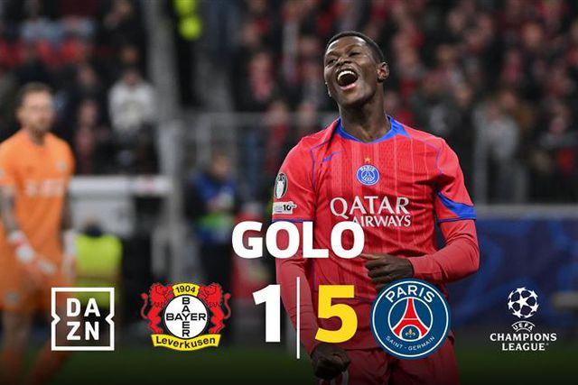 Vitinha assiste e Nuno Mendes finaliza: golo do PSG com sotaque português!