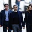 Nicolas Sarkozy e a mulher Carla Bruni