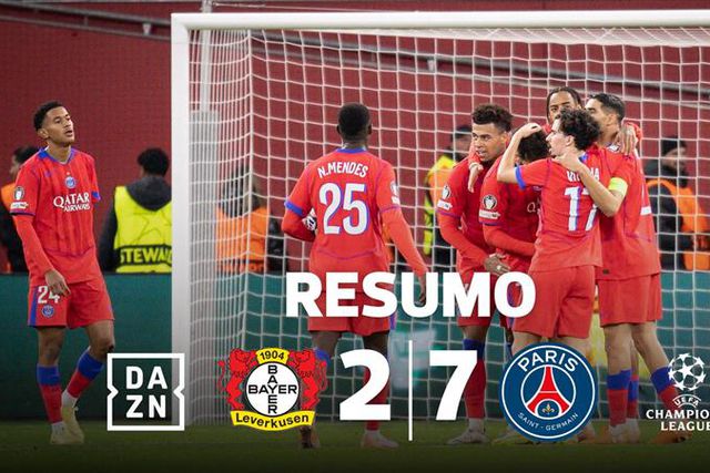 Noite de gala do PSG na Alemanha termina em goleada com sotaque luso (resumo)