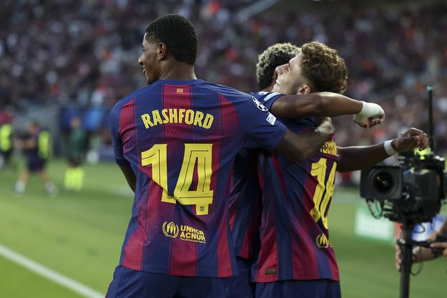 Fermín faz o 2-0 no Barcelona-Olympiakos da Champions League - Foto: IMAGO