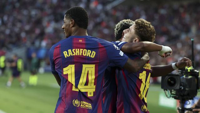 Fermín faz o 2-0 no Barcelona-Olympiakos da Champions League - Foto: IMAGO