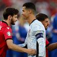Kvaratskhelia e Ronaldo, antes do Geórgia-Portugal, no Euro 2024 - Foto: IMAGO