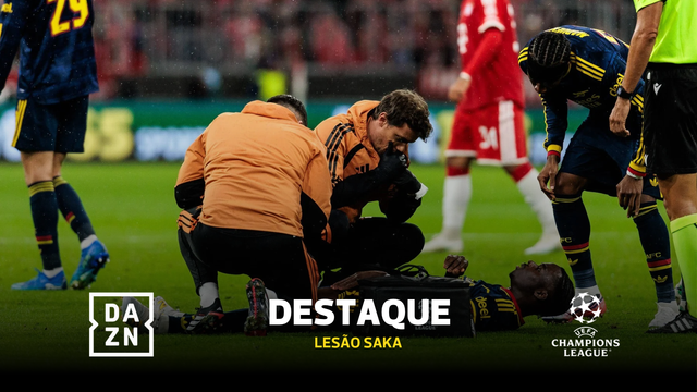 Grande contrariedade para Arteta no Bayern-Arsenal (vídeo)