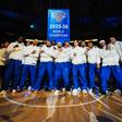 A festa do título dos Knicks. Foto X/New York Knicks