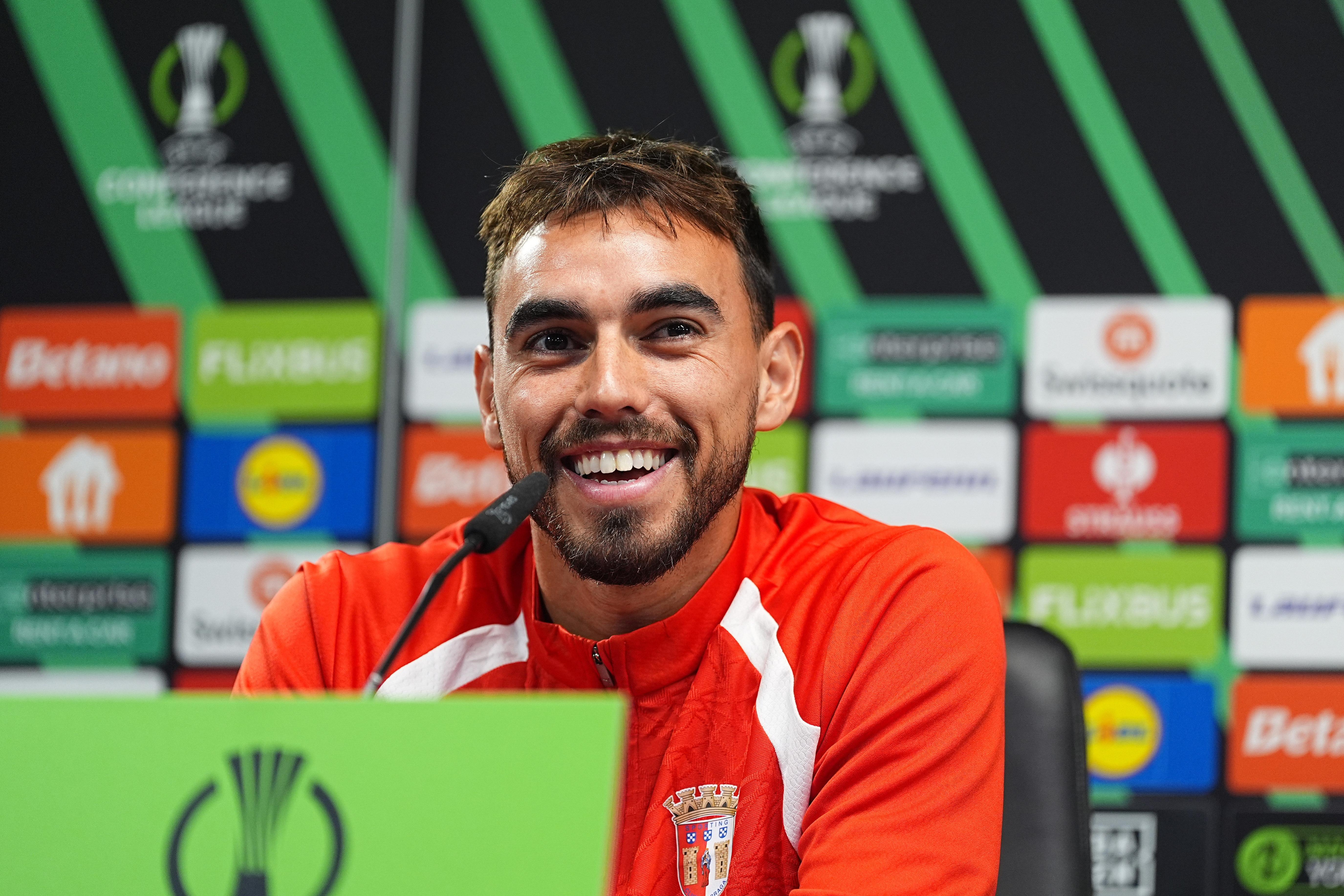 Ricardo Horta, capitão do SC Braga (EPA/HUGO DELGADO)