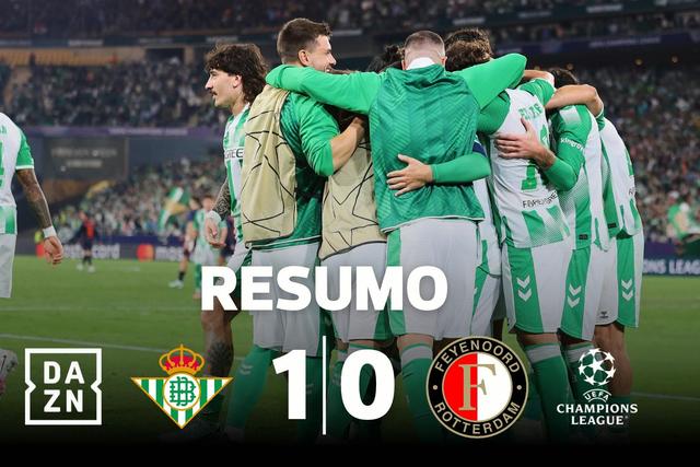 Penálti decide Betis-Feyenoord em Sevilha (resumo)