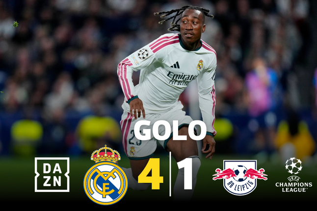 Diomande assinou o melhor momento da goleada do Real Madrid