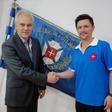 Patrick Morais de Carvalho, presidente do Belenenses, com Mário Rui. Foto Facebook/Os Belenenses