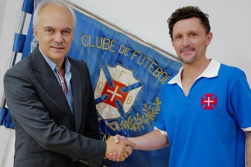 Patrick Morais de Carvalho, presidente do Belenenses, com Mário Rui. Foto Facebook/Os Belenenses