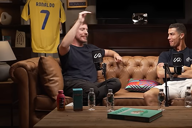 A conversa entre Cristiano Ronaldo e MrBeast que «partiu a internet»