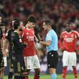 Gustavo Correia assinalou penálti contra o Benfica por mão de António Silva. Foto Sérgio Miguel Santos
