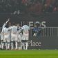 Marselha a celebrar a goleada em Nice