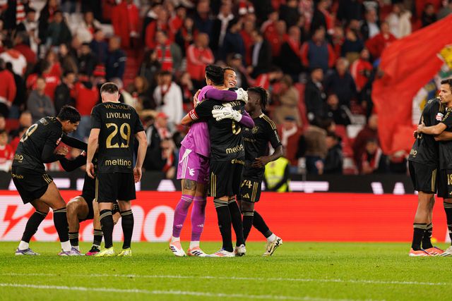 Jogadores do Casa Pia a celebrarem no final do jogo - Foto: IMAGO