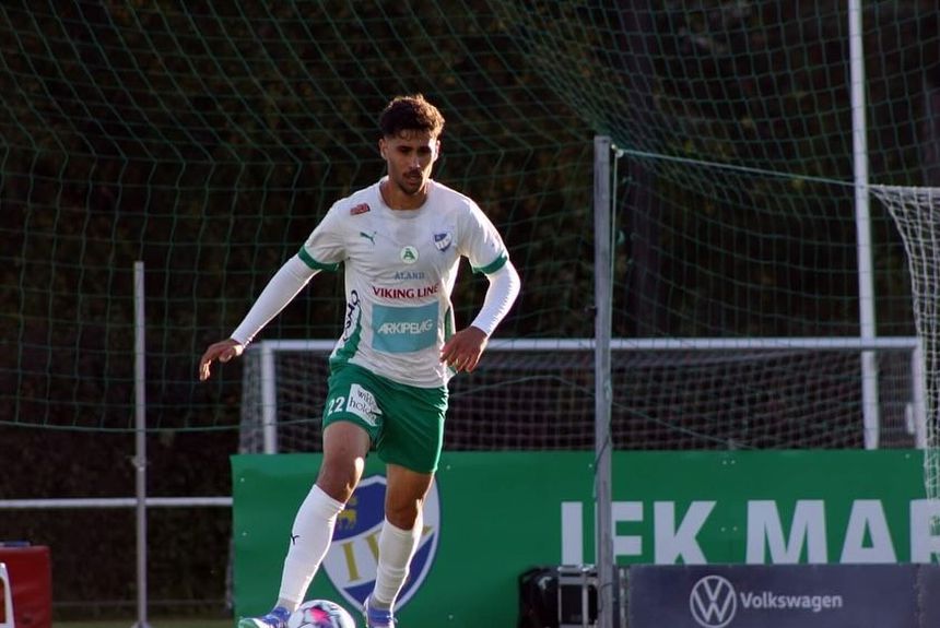 Pedro Machado durante a passagem pelo IFK Mariehamn - Foto:  @ifkmariehamn/@alinairene_