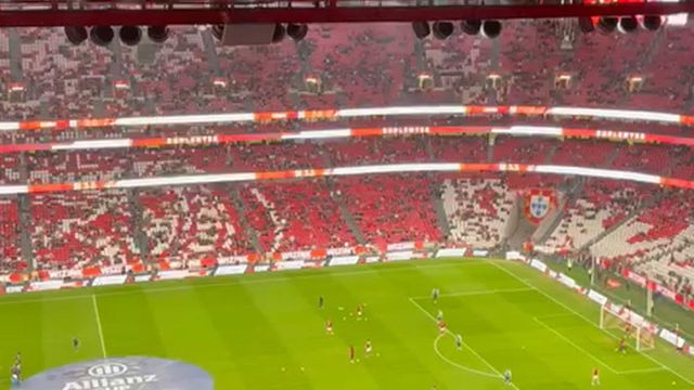 Estádio da Luz aplaude após o nome de Schmidt ser anunciado