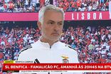 A antevisão de José Mourinho ao Benfica-Famalicão