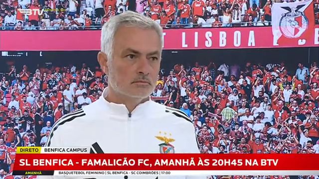 A antevisão de José Mourinho ao Benfica-Famalicão